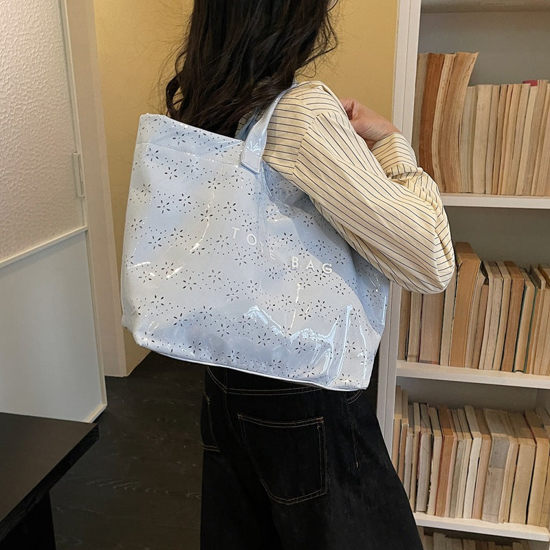 💼 Minimalist High-Capacity Commuter Tote Bag - Versatile Beach & Everyday Bag