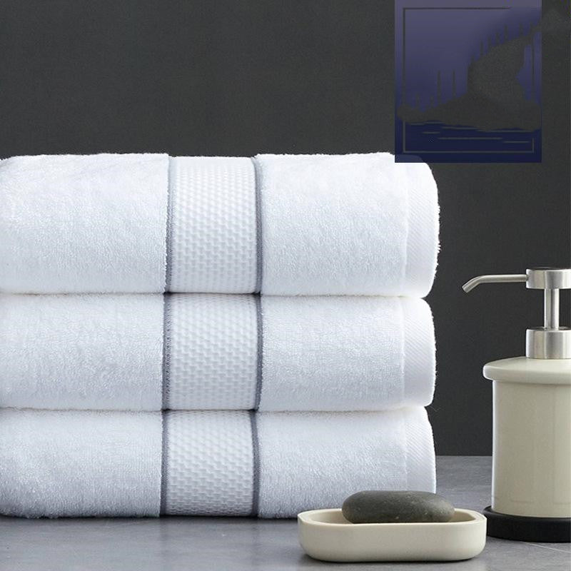 Premium Cotton Hotel-Style Beach and Bath Towel - Soft, Absorbent, Luxurious