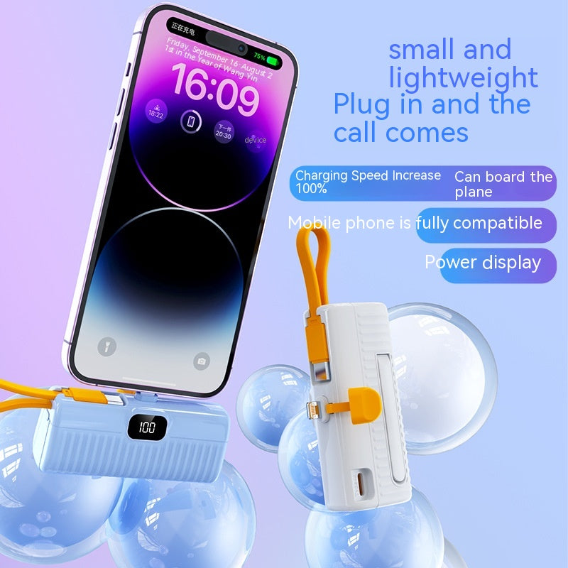 Capsule Power Bank with Digital Display – Apple & USB-C | 2000 or 5000mAh