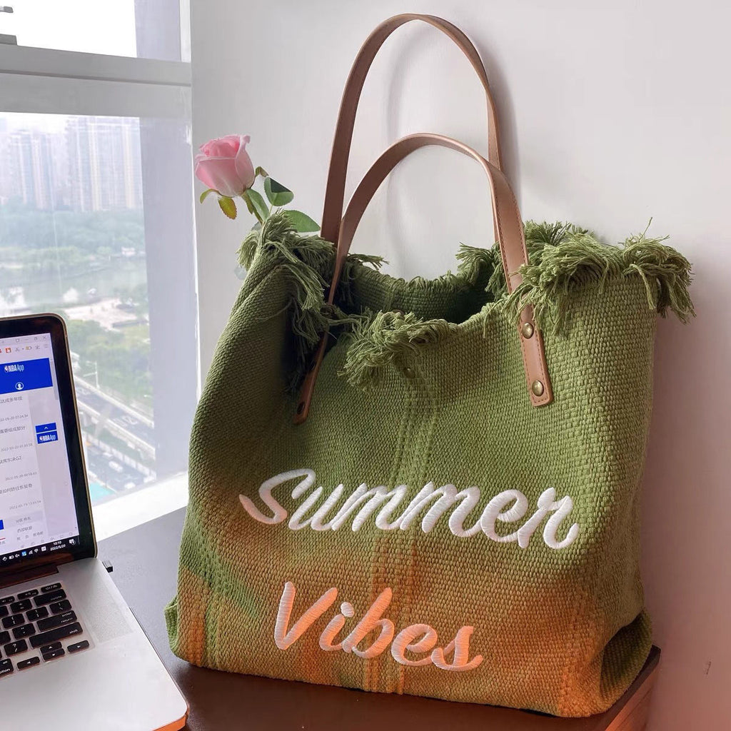 ✨ Fashion Beach Travel Tote Bag - Stylish & Spacious Summer Essential