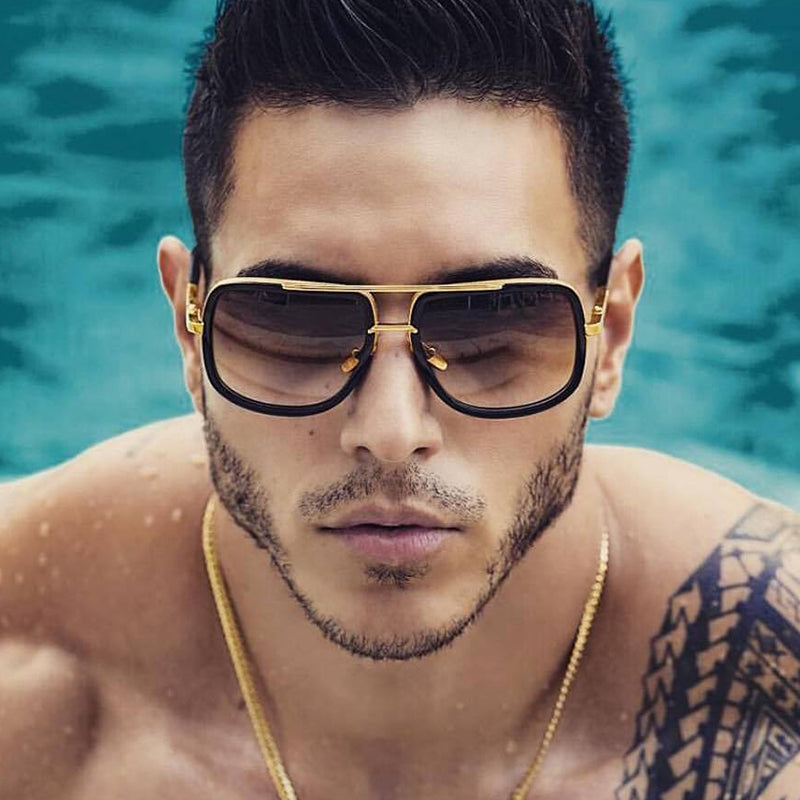 🕶️ Flat Top Square Sunglasses - Luxury Unisex Celebrity Style Sun Glasses