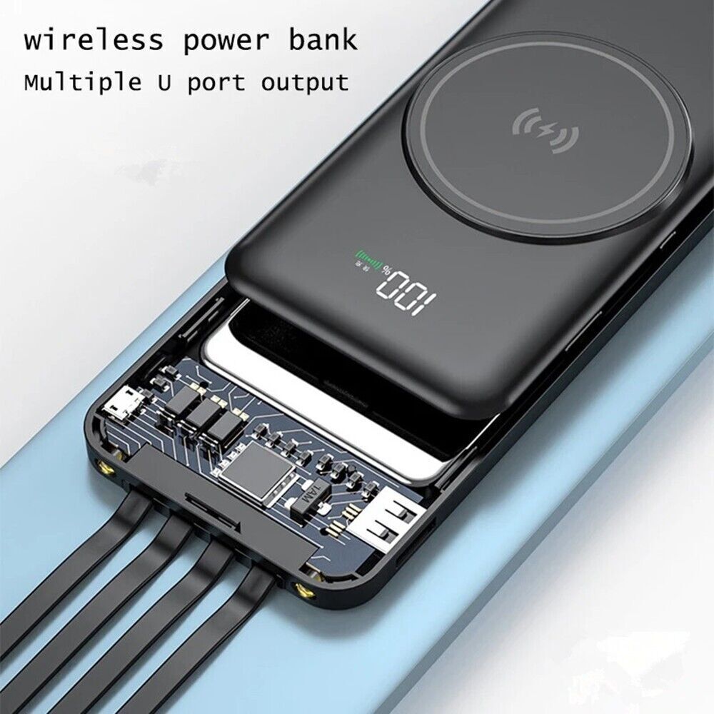 20000mAh Power Bank – Fast Charge with 5 USB Ports for All Devices