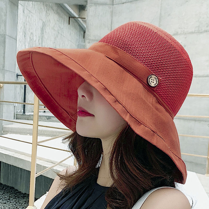 ☀️ Women's UV Protection Big Brim Bucket Hat - Summer Sun Shield