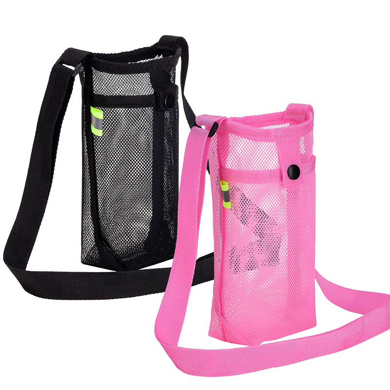 💧 Water Bottle Carrier Bag with Adjustable Shoulder Strap - Sports, Gym & Beach