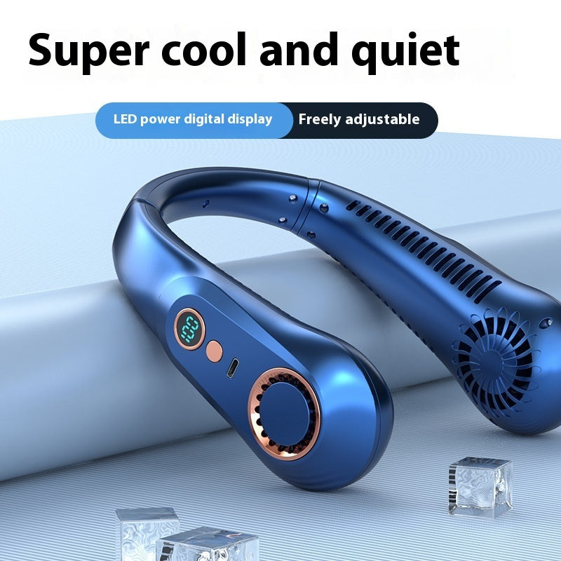 Portable Bladeless Desk Fan — Silent & Safe Cooling 🌬️
