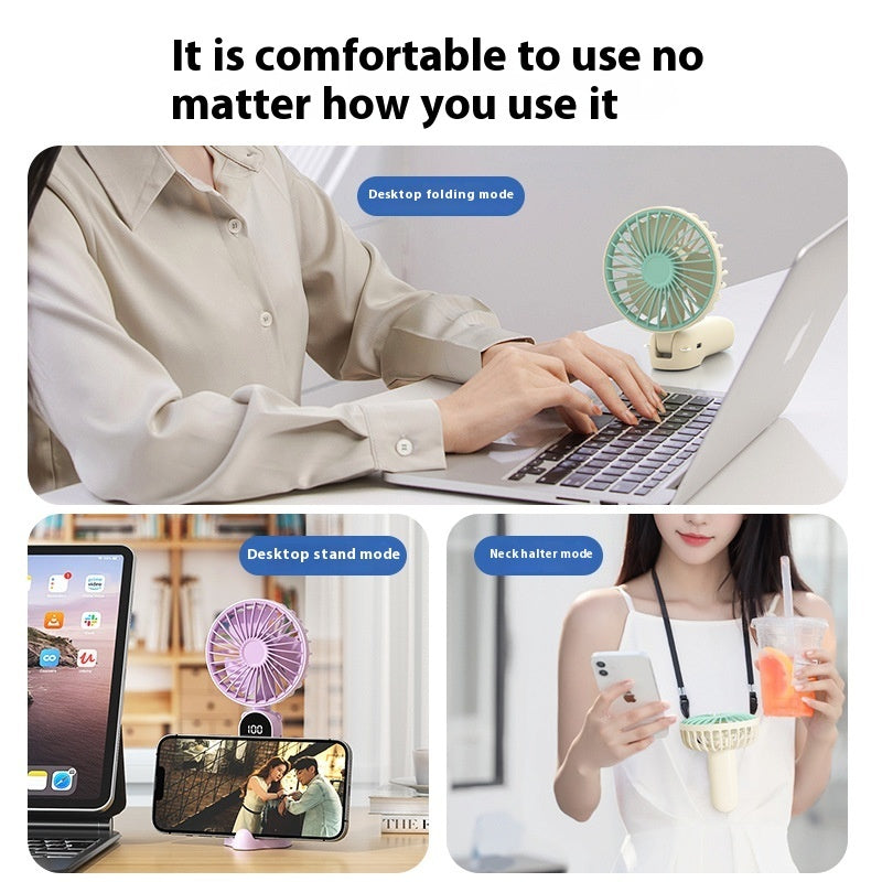 Foldable USB Rechargeable Handheld Fan — Cool On The Go 🌬️