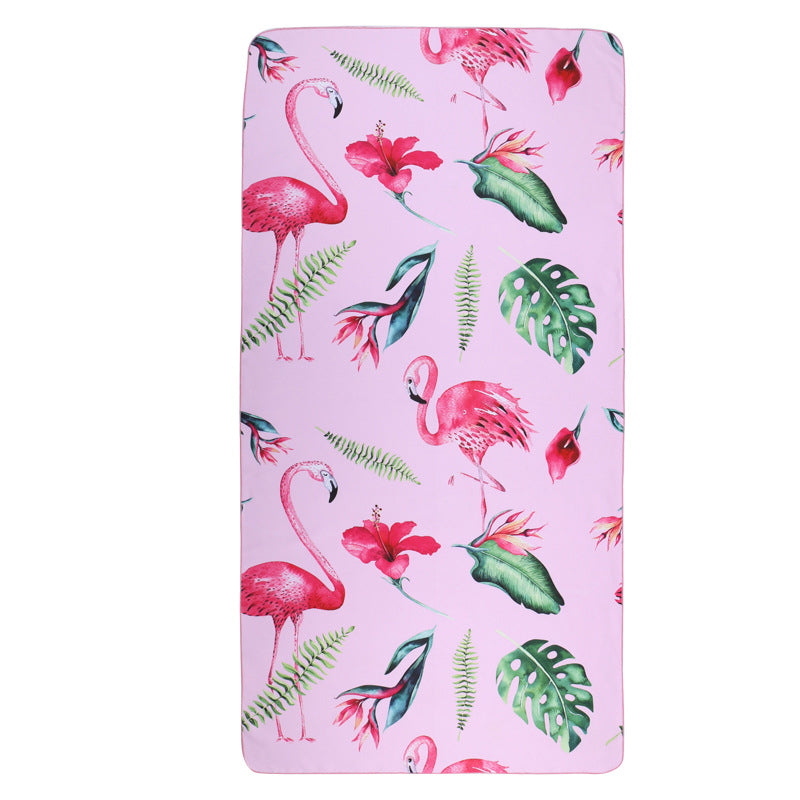☀️ Summer Time Printed Microfiber Beach Towel - Quick-Dry & Packable