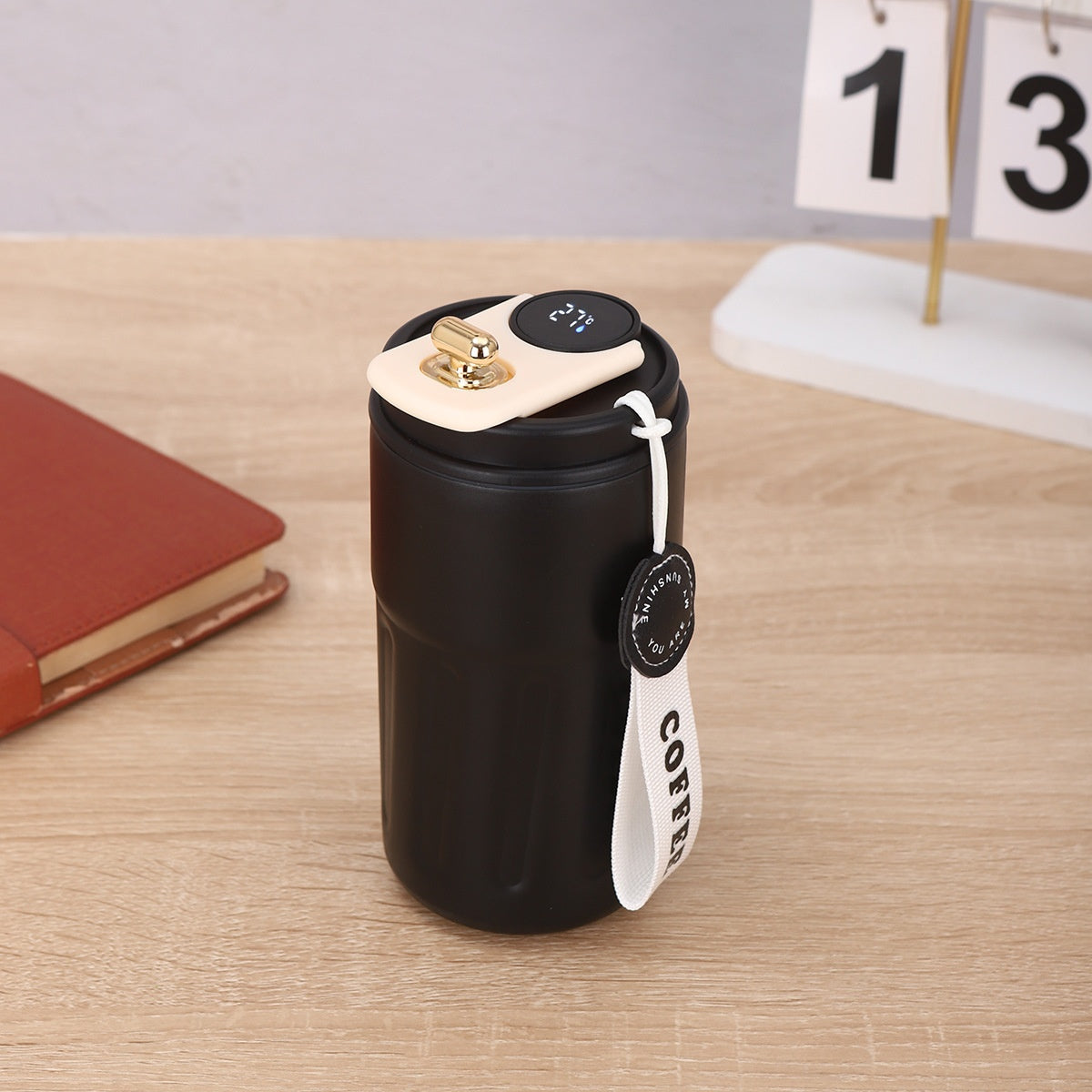 Smart Digital Thermal Bottle 450ml – Temperature Display | Hot & Cold