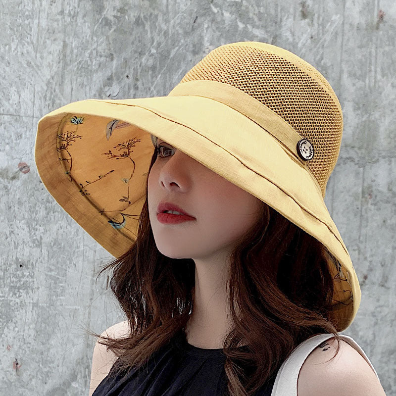 ☀️ Women's UV Protection Big Brim Bucket Hat - Summer Sun Shield