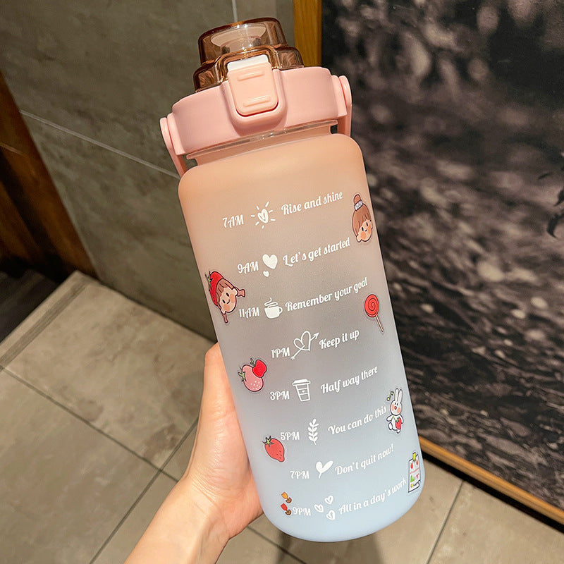 2L Big Water Bottle – Summer Portable Hydration Jug