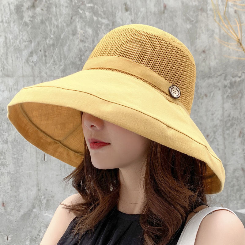 ☀️ Women's UV Protection Big Brim Bucket Hat - Summer Sun Shield