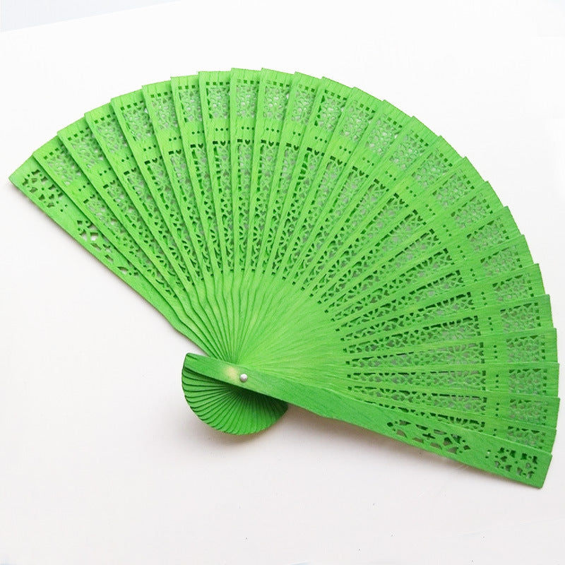 Scented Wooden Folding Fan — Candy Colours & Natural Fragrance 🌸