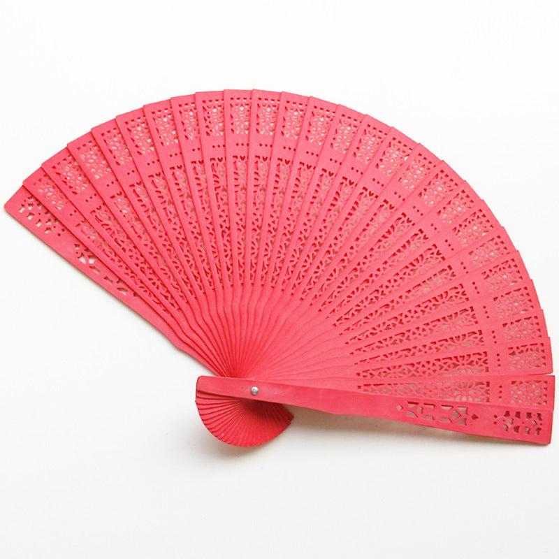 Scented Wooden Folding Fan — Candy Colours & Natural Fragrance 🌸