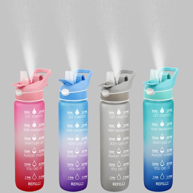 Sports Water Bottle with Straw & Flip Cover – Leak-Proof | 5 Colours