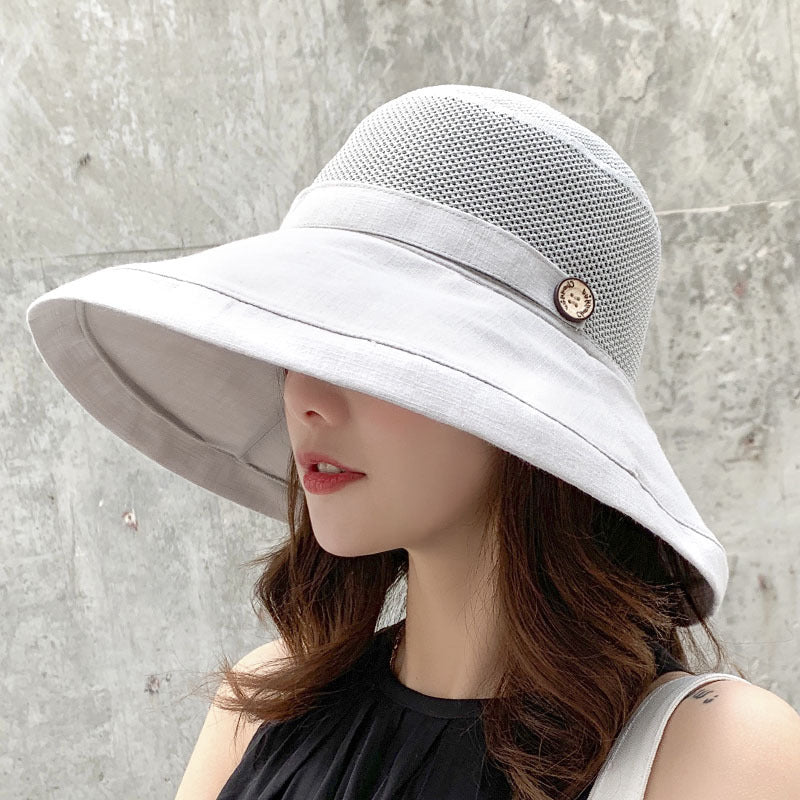 ☀️ Women's UV Protection Big Brim Bucket Hat - Summer Sun Shield