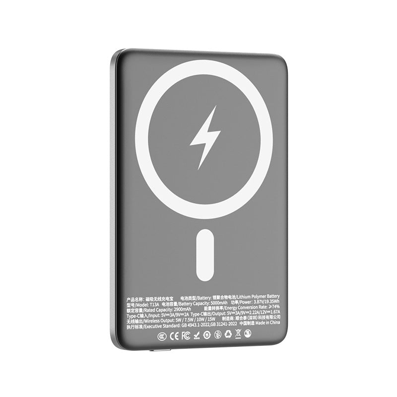 Ultra-Slim Magnetic Wireless Power Bank – PD20W & 15W Qi | 5000 or 10000mAh