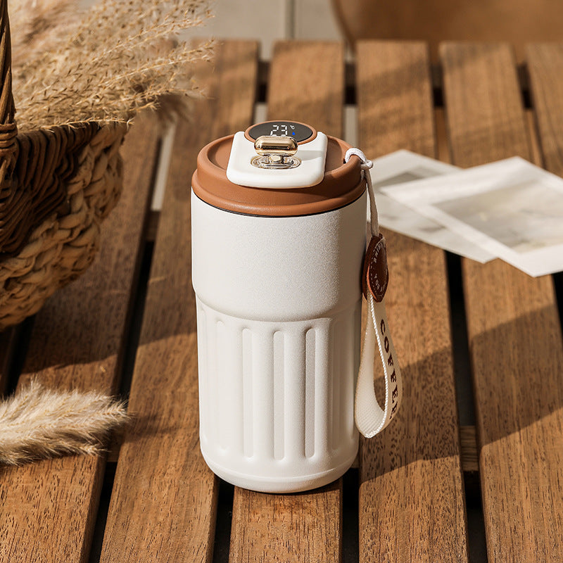 Smart Digital Thermal Bottle 450ml – Temperature Display | Hot & Cold