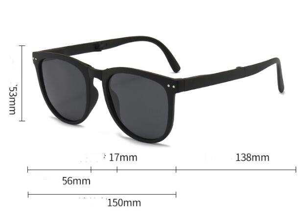 🕶️ Trendy Foldable TR Polarized Sunglasses for Women - Compact & Stylish