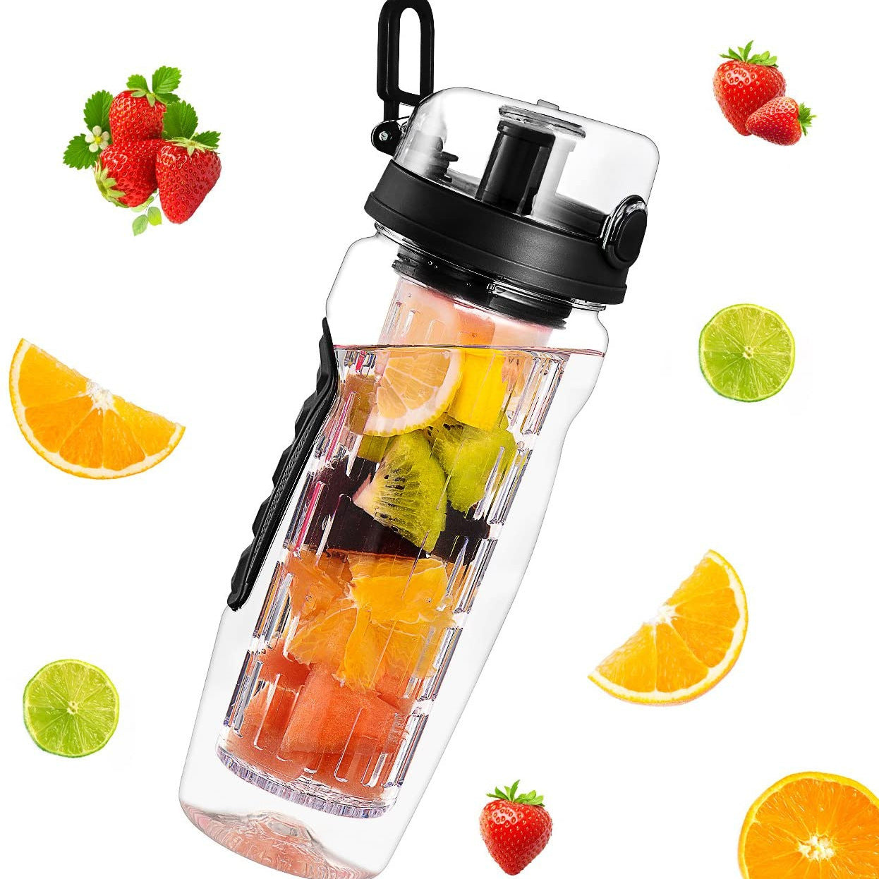 Fruit Infuser Water Bottle 32oz – BPA Free | Detox & Sports